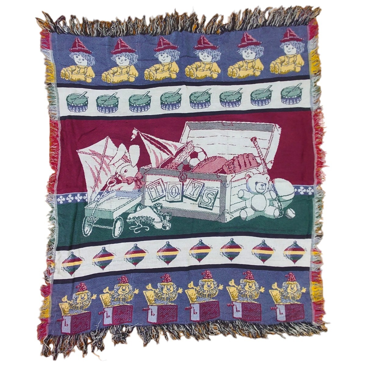 vintage ラグ カーペット、マルチカバー、TOY BOX、おもちゃ箱拍卖