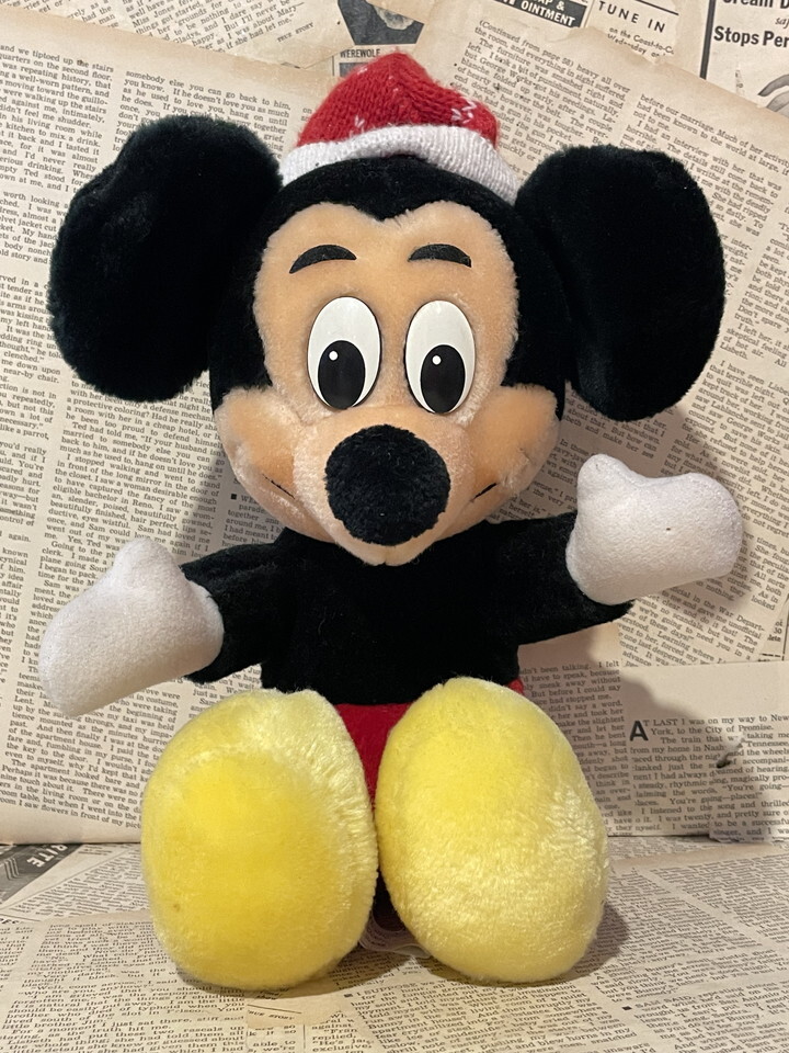 ☆1980年代/ミッキーマウス/ぬいぐるみ/即決ビンテージ/ディズニー/Mickey Mouse/Plush doll(80s) DI-289拍卖