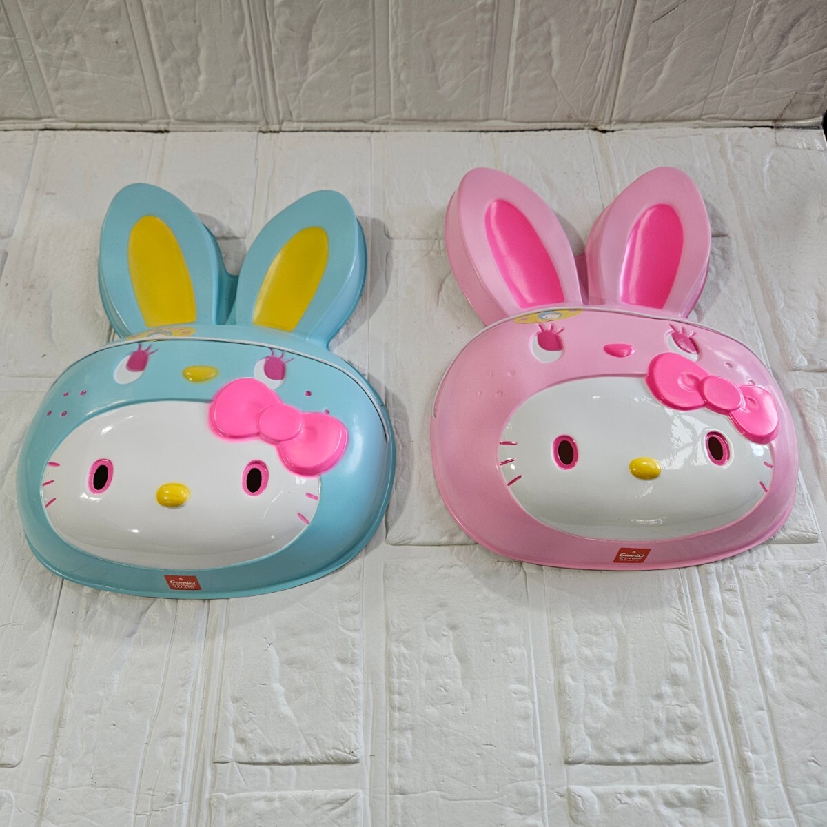 【美品】 サンリオ お面 キティ 2個セット おめん飾り レア コレクション インテリア拍卖