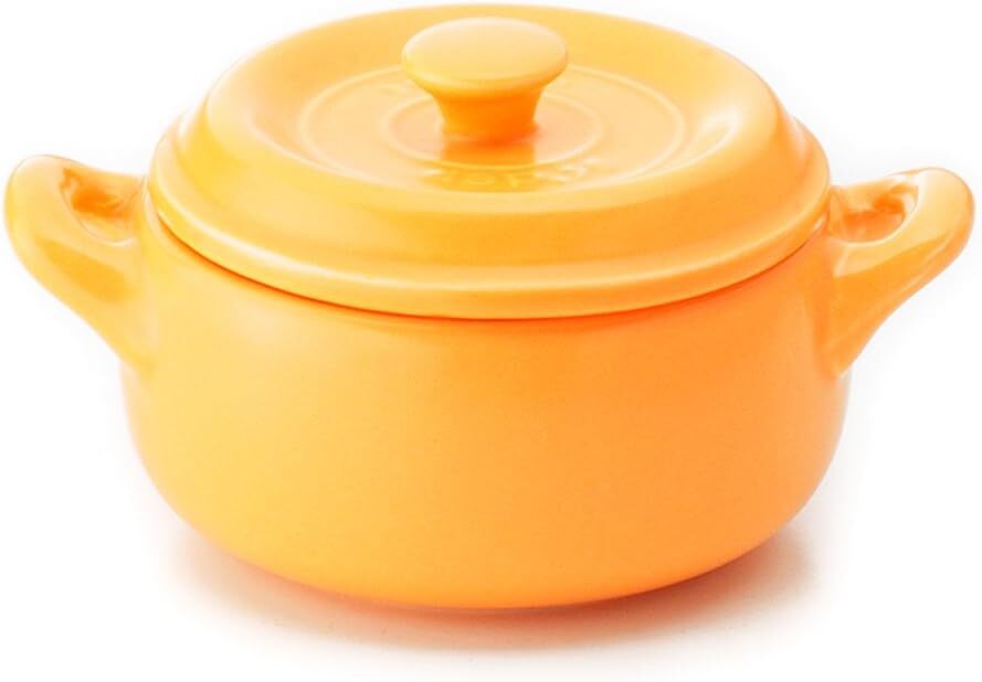 【KCM】amb-540★箱痛み未使用★【K+dep/ケデップ】セラウェア マルチポット 11cm イエロー KY-531 食器 耐熱セラミック 200ml拍卖