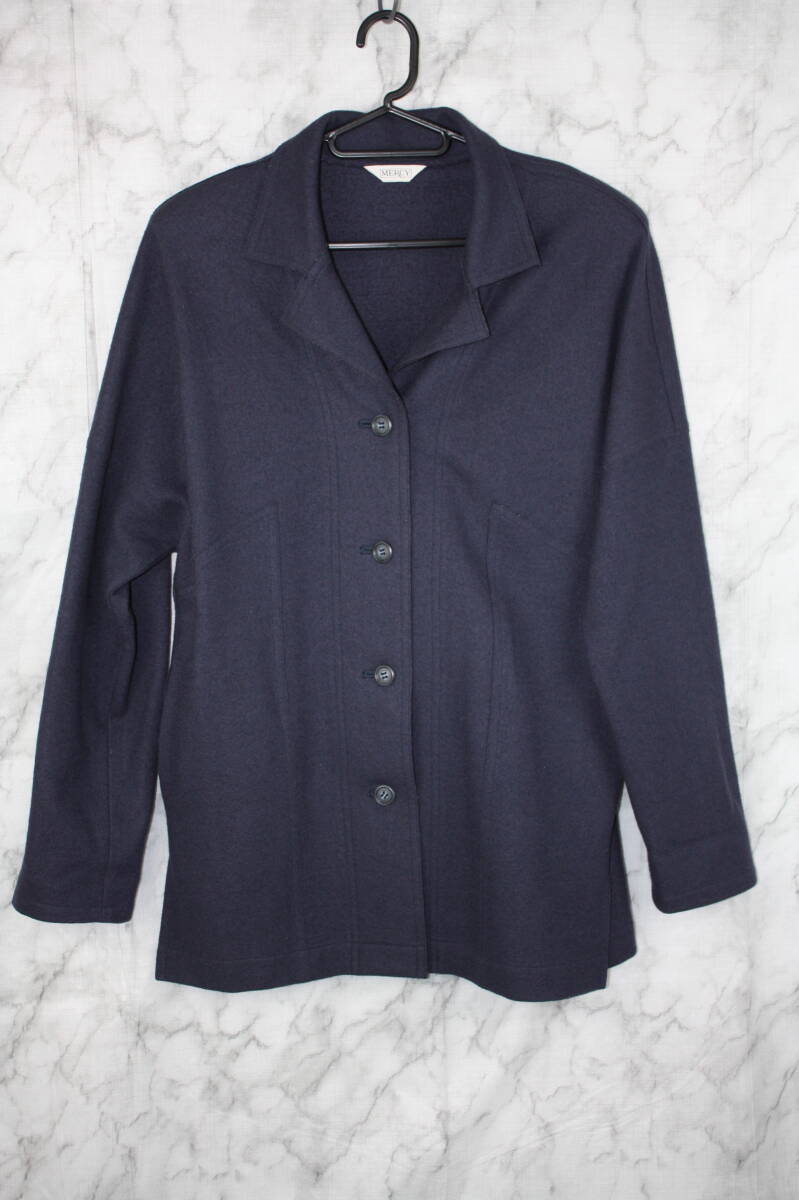 MERCY レトロ レディースアウター ジャケット コート ネイビー Mサイズ拍卖