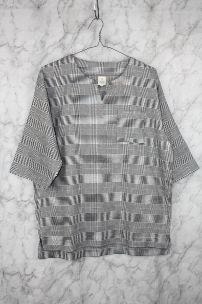QUASH クアッシュ トップス シャツ チェック グレー Mサイズ拍卖