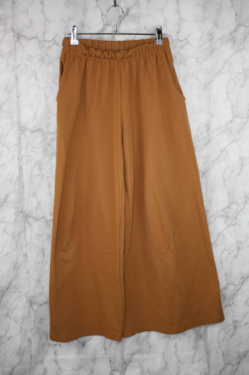 Pal collection パルコレクション ワイドパンツ ウエストゴム オレンジ Fサイズ拍卖