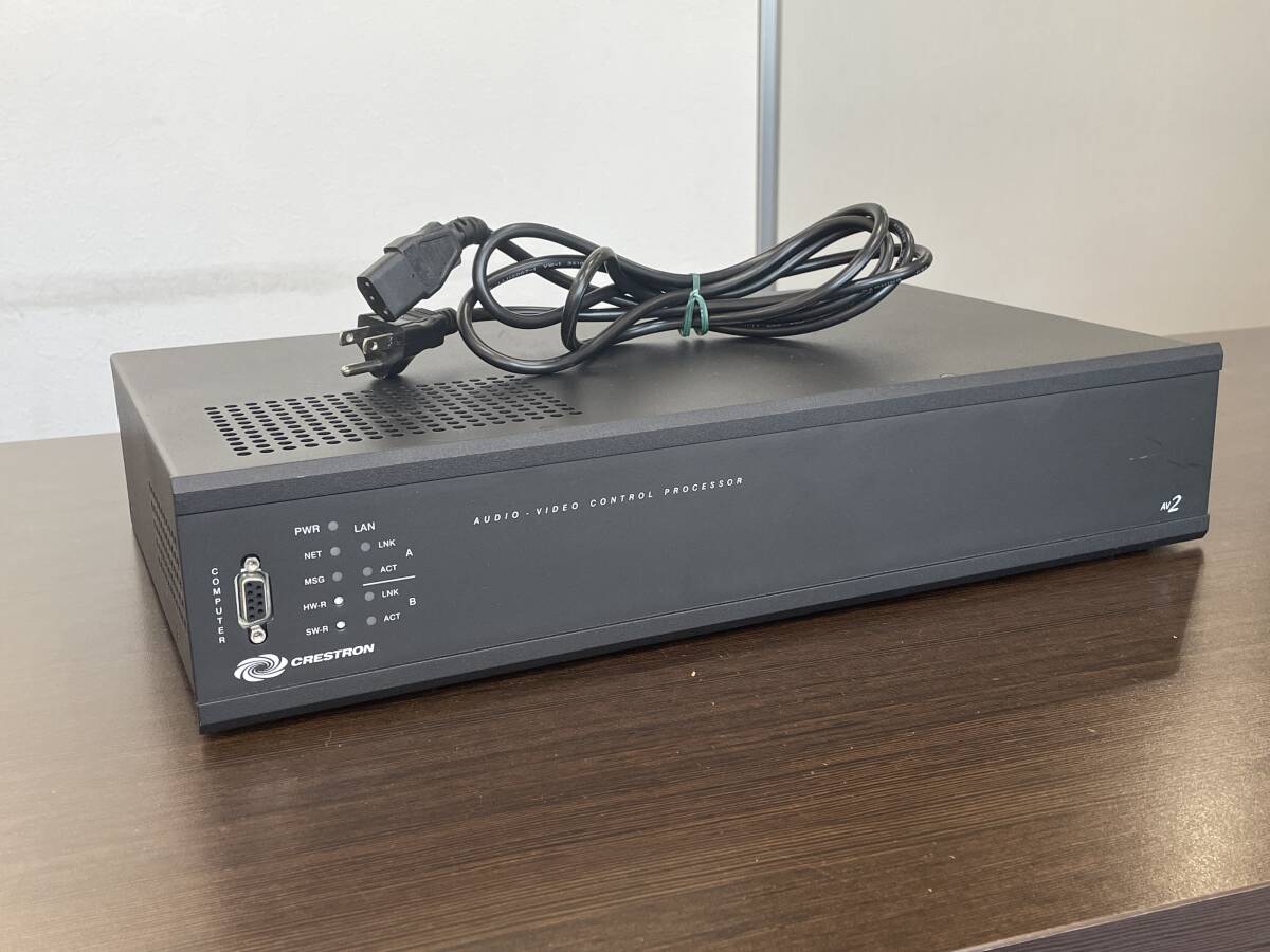 ★【オーディオ ビデオ コントロール プロセッサー】CRESTRON (クレストロン) AUDIO-VIDEO CONTROL PROCESSOR AV2★通電確認のみ 現状品拍卖
