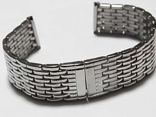 デッドストック 9連ライスブレス風 無垢 観音開きバックル 20mm 409R2011L拍卖