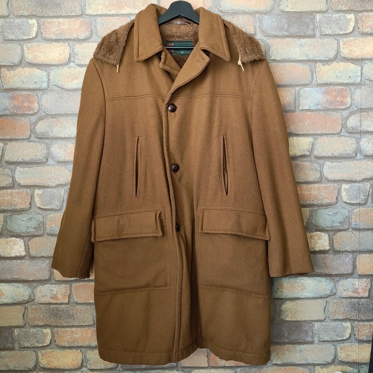 ☆マックレガー☆70s McGREGOR WoolCoat Boa ビンテージ ウールコート 70年代 マクレガー vintage拍卖