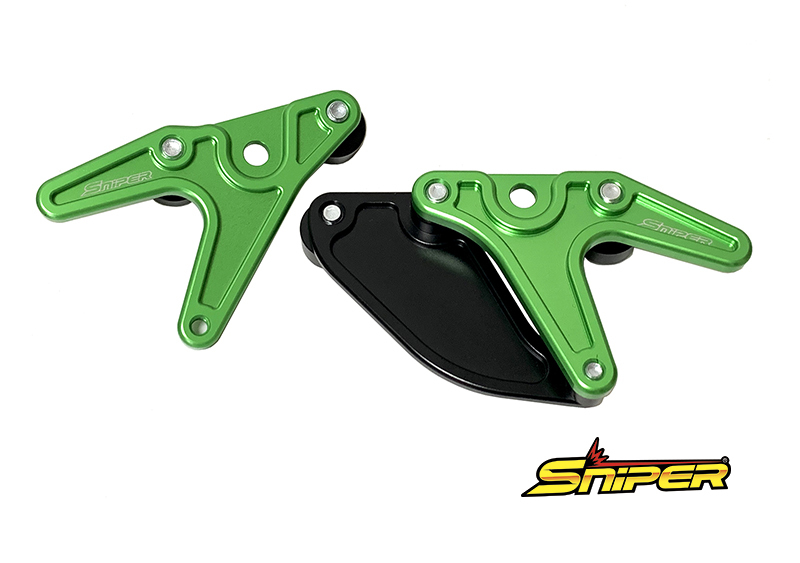 ZX-25R ZX-4R Z650RS NINJA650 Z650 レーシングスタンドフック 緑 スプロケットガード付 タイプC SNIPER スナイパー SP0099GR拍卖