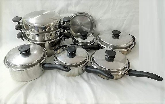 アムウェイ クイーンクック ウエア 21ピースセット シチューパン フライパン ソースパン 21P 鍋 訳あり 中古 12時まで当日発送拍卖