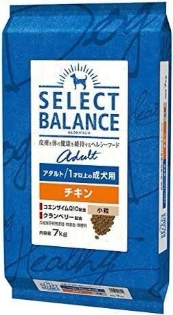 【送料無料】セレクトバランス アダルト チキン 小粒 7kg拍卖