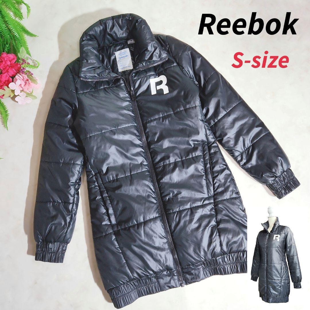Reebok 中綿・セミロング丈ジャケット・黒・肩キルティング 表記サイズS 82789拍卖