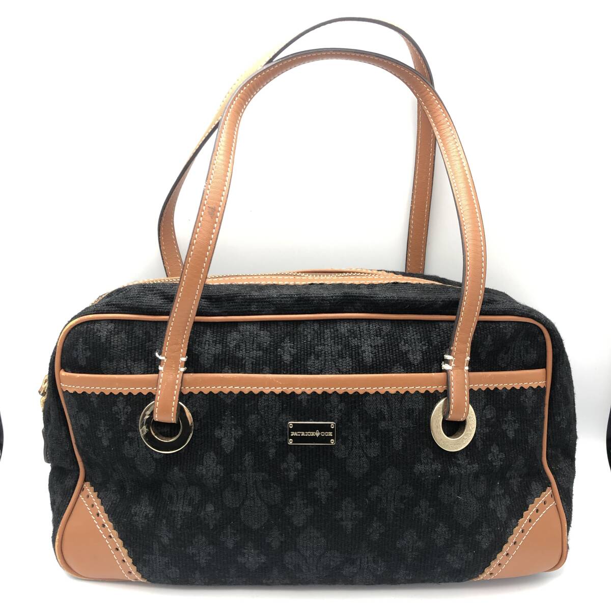 【PATRICK COX】パトリックコックス ハンドバッグ ミニボストンバッグ レディース ブラック カバン 鞄 持ち手レザー拍卖