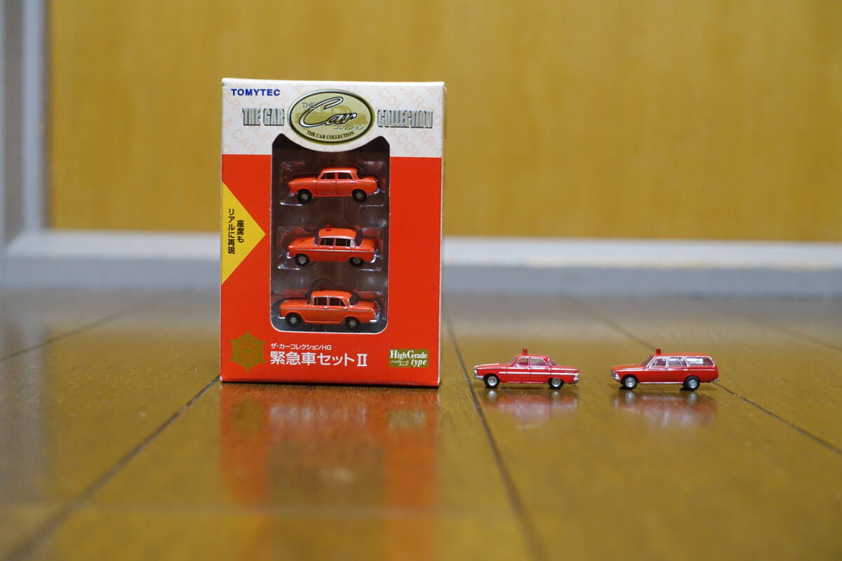 トミテック ザ・カーコレクション 緊急車セットⅡ 第1弾 日産プリンス 消防指令車 第4弾 トヨペットクラウンワゴン東京消防庁 拍卖