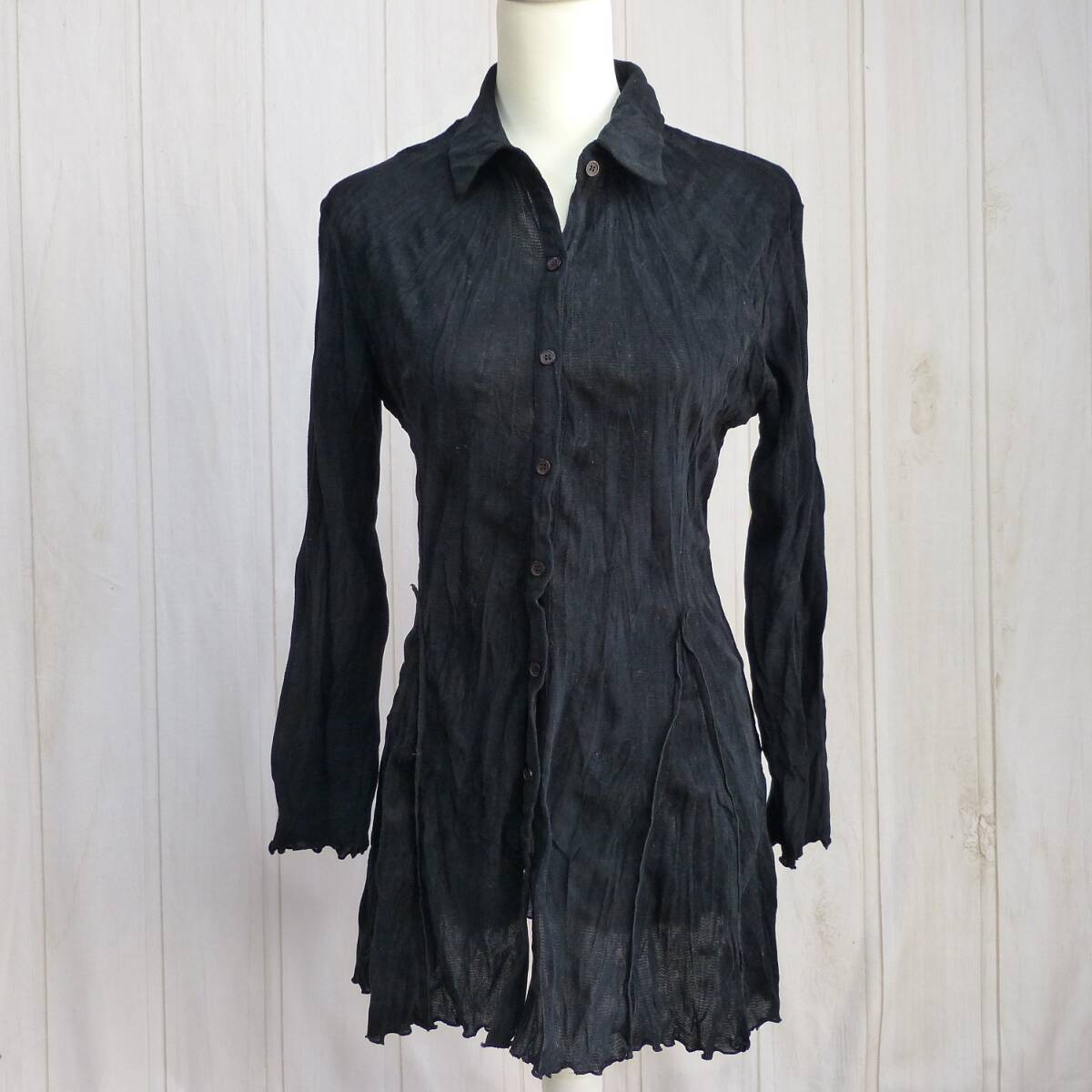 【中古品】ROMI et KEI ロングブラウス M 藍色 レディース拍卖