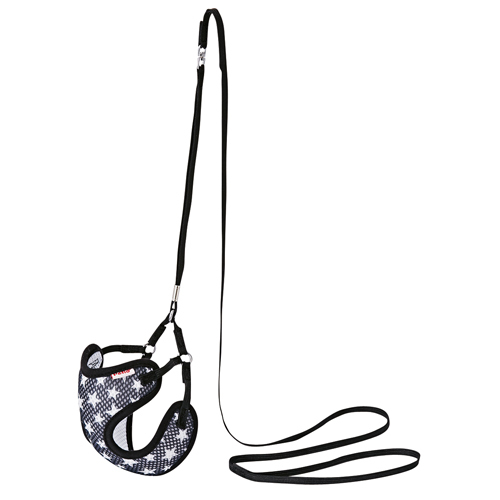 激安即決★ARFashion スターベストハーネスリード XS ブラック 超小型犬用★新品拍卖