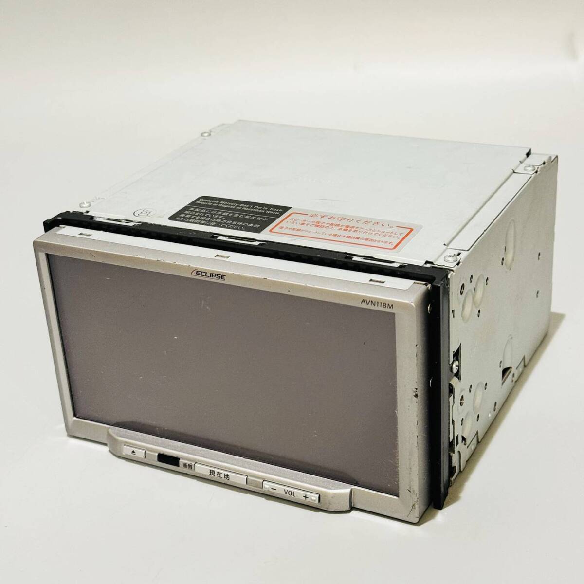 甲YZ4368 簡易クリーニング済 動作未確認 現状品 イクリプス ECLIPSE 7型 ワンセグ対応 メモリーナビ AVN118M カーナビ拍卖