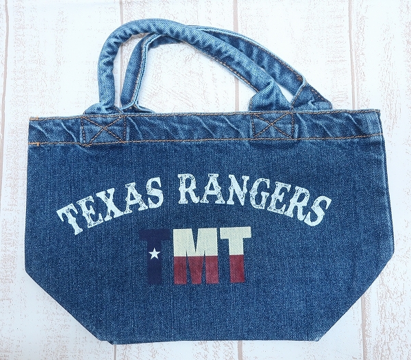 6-3930A/TMT TEXAS RANGERS デニムミニトートバッグ 送料200円 拍卖