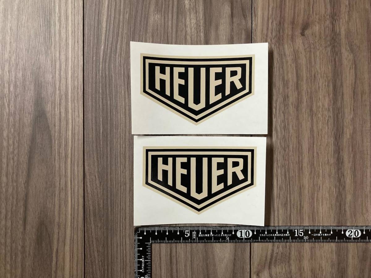 ★送料無料★HEUER ホイヤー ステッカー デカール 2枚セット 100mm x 63mm拍卖