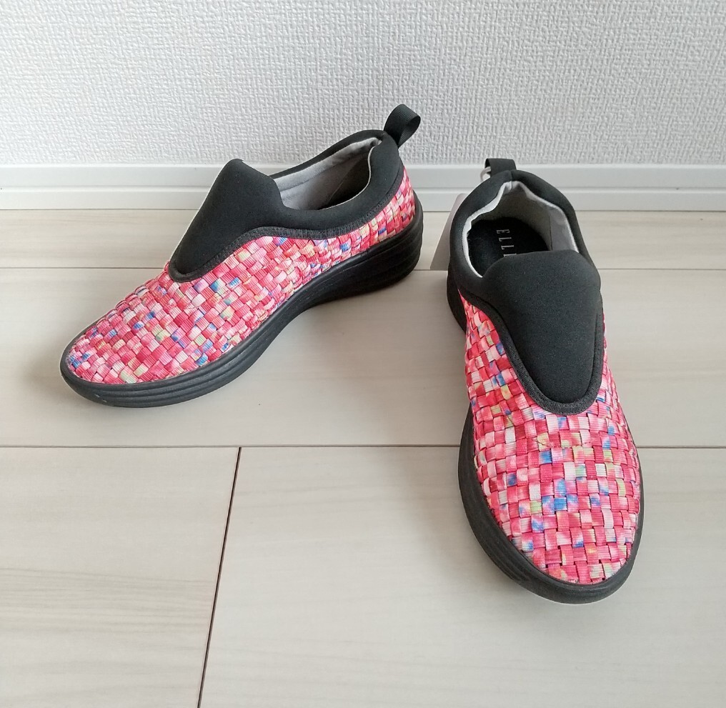 ◎●(75)ELLESPORT レッド系 シューズ(23.0cm)拍卖