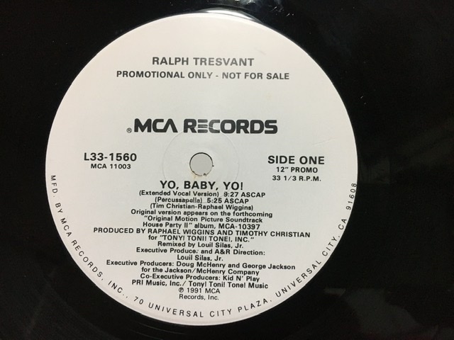 プロモ RALPH TRESVANT YO, BABY, YO! 12inch ラルフ トレスヴァント 拍卖