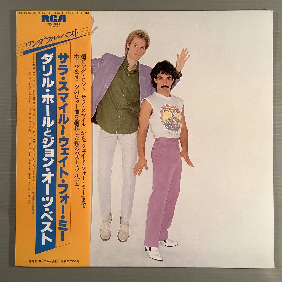 LP(日本盤)●ダリル・ホールとジョン・オーツ/ワンダフル・ベスト『サラ・スマイル〜ウェイト・フォー・ミー』●帯付美品!拍卖