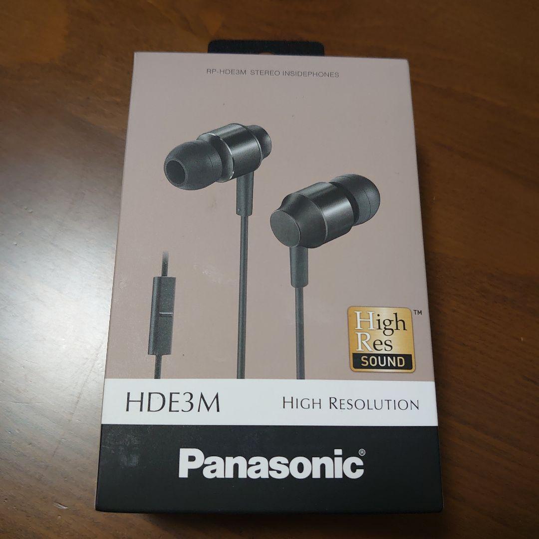 訳あり ジャンク Panasonic ハイレゾ イヤホン RP-HDE3M-K パナソニック ステレオ インサイド ホン ブラック High-Resolution拍卖
