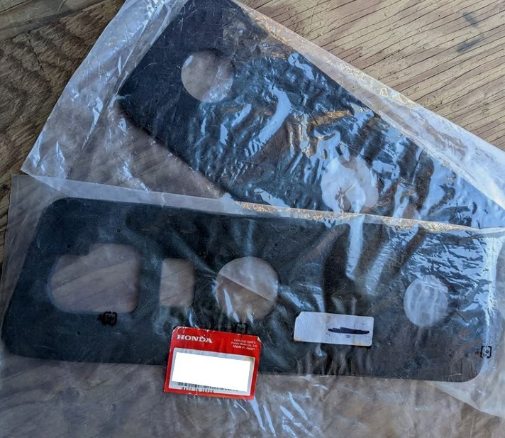 未使用 ホンダ 純正 CR-X パッキン ベース ガスケット 2個 左右 セット テールランプ 水漏れ EF6 EF7 EF8 SiR HONDA Genuine base gasket拍卖