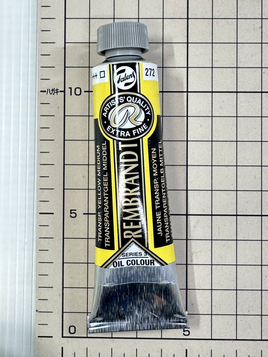 【新品/未使用】トランスペアレントイエローミディアム #272 9号 REMBRANDT レンブラント 油絵具 オイルカラー 40ml拍卖