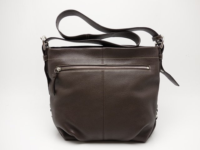 COACH コーチ ショルダーバッグ F15064 斜め掛け レザー コゲ茶 レディース バッグ 中古 【質屋出品】拍卖