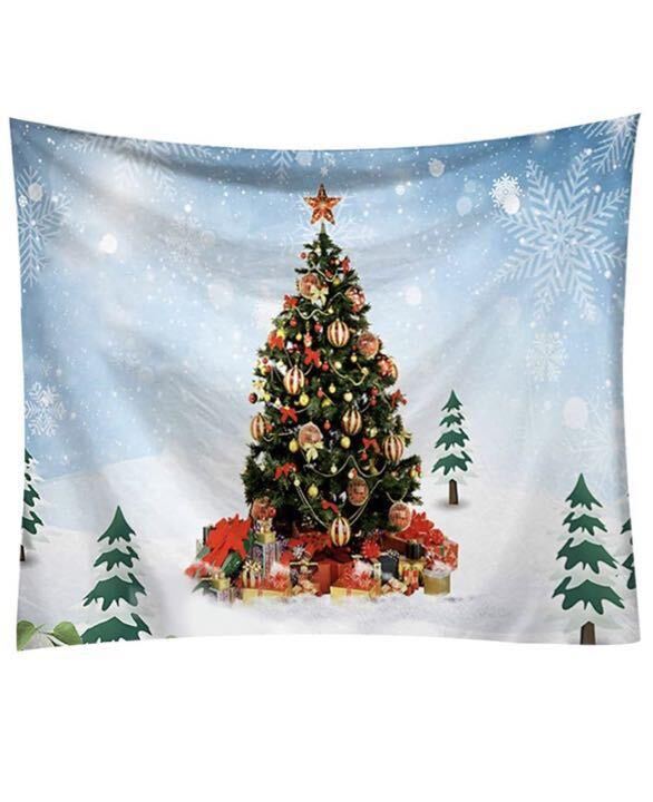 クリスマスツリー タペストリー クリスマス飾り壁掛けおしゃれ 150*130cm拍卖