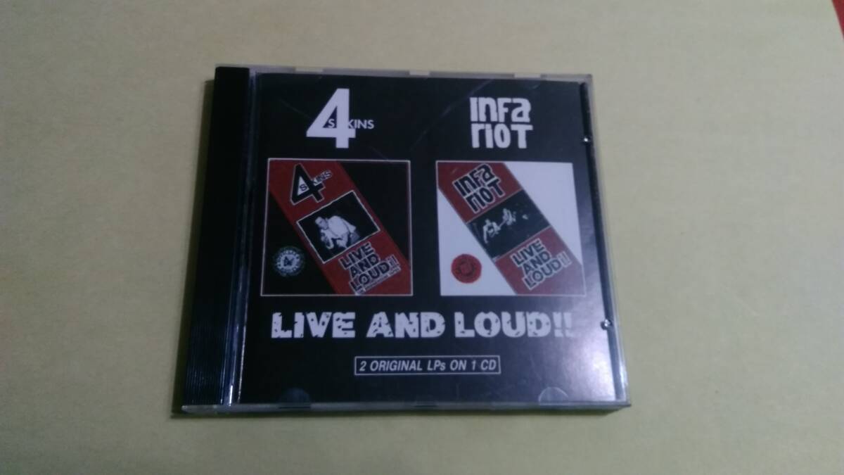 送料込 4-Skins / Infa Riot ‐ Live And Loud!!拍卖
