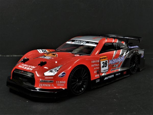 2.4GHz 1/14 ドリフトラジコン R35 GTR タイプ 黒赤【塗装済み完成品フルセット】 ☆最高時速30km/h☆拍卖