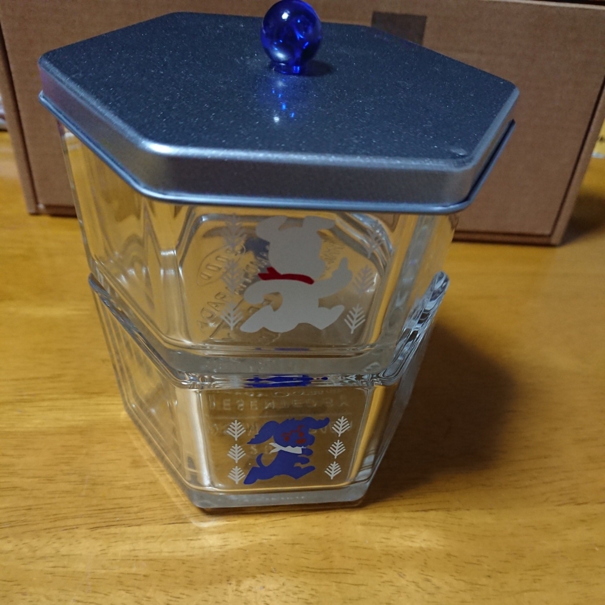 オサムグッズ☆六角形マルチボックス☆小物入れ☆原田治ミスタードーナツ2000☆非売品レア未使用拍卖