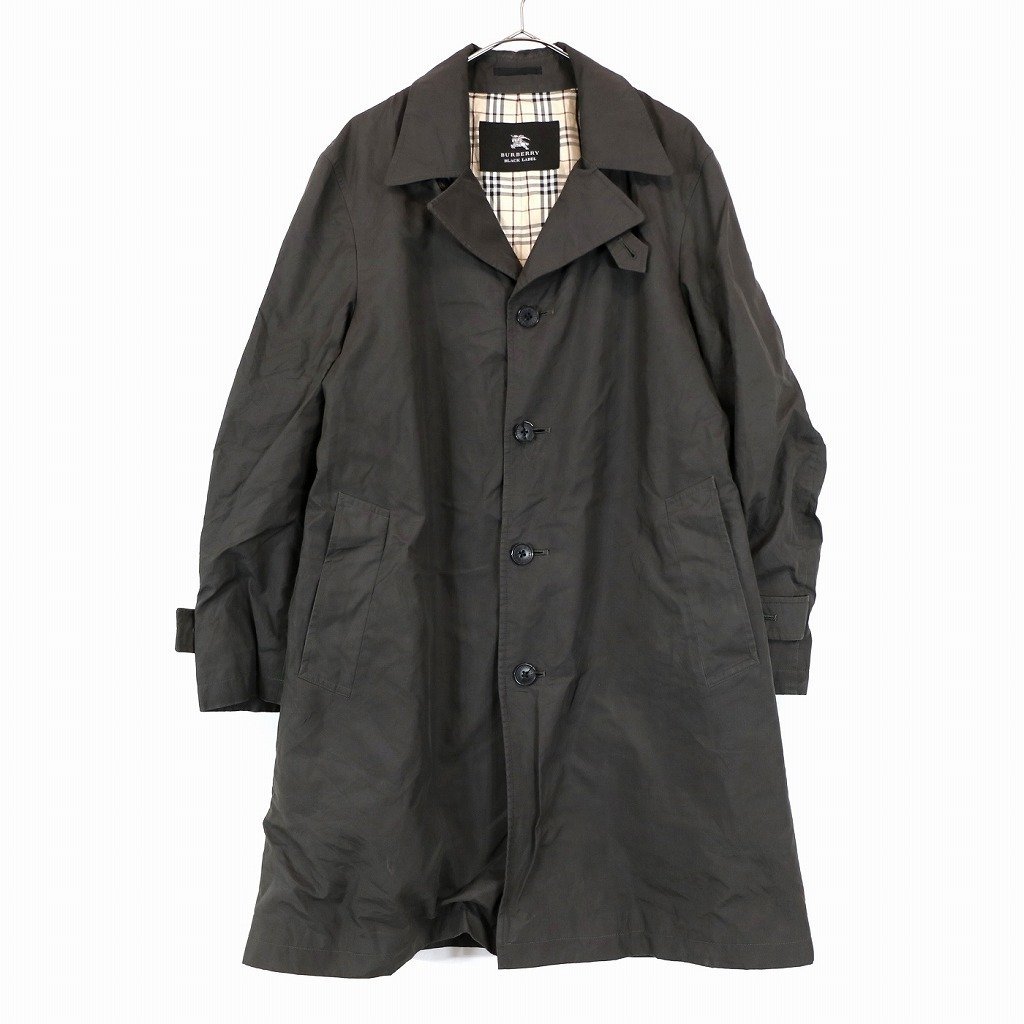 日本製 BURBERRY バーバリー ブラックレーベル トレンチコート 一枚袖 グレー (メンズ M) O0098拍卖