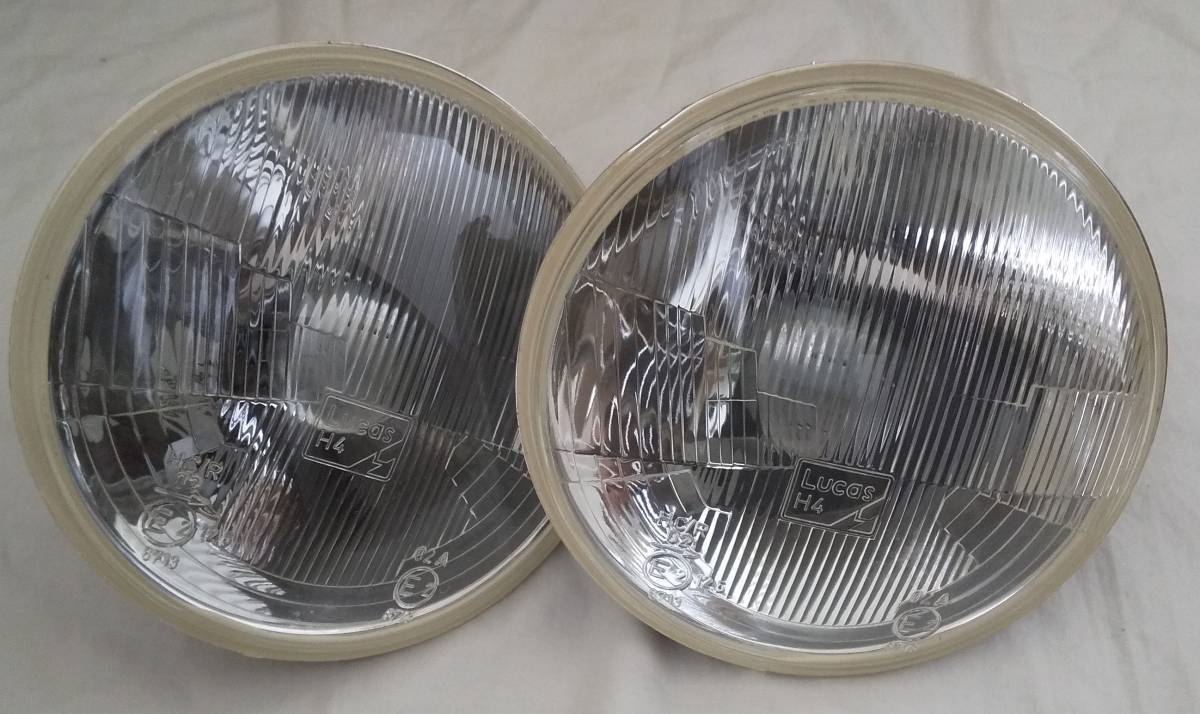 LUCAS ルーカス 7インチ ヘッドライト 2個セット H4 MGB ローバーミニ 拍卖