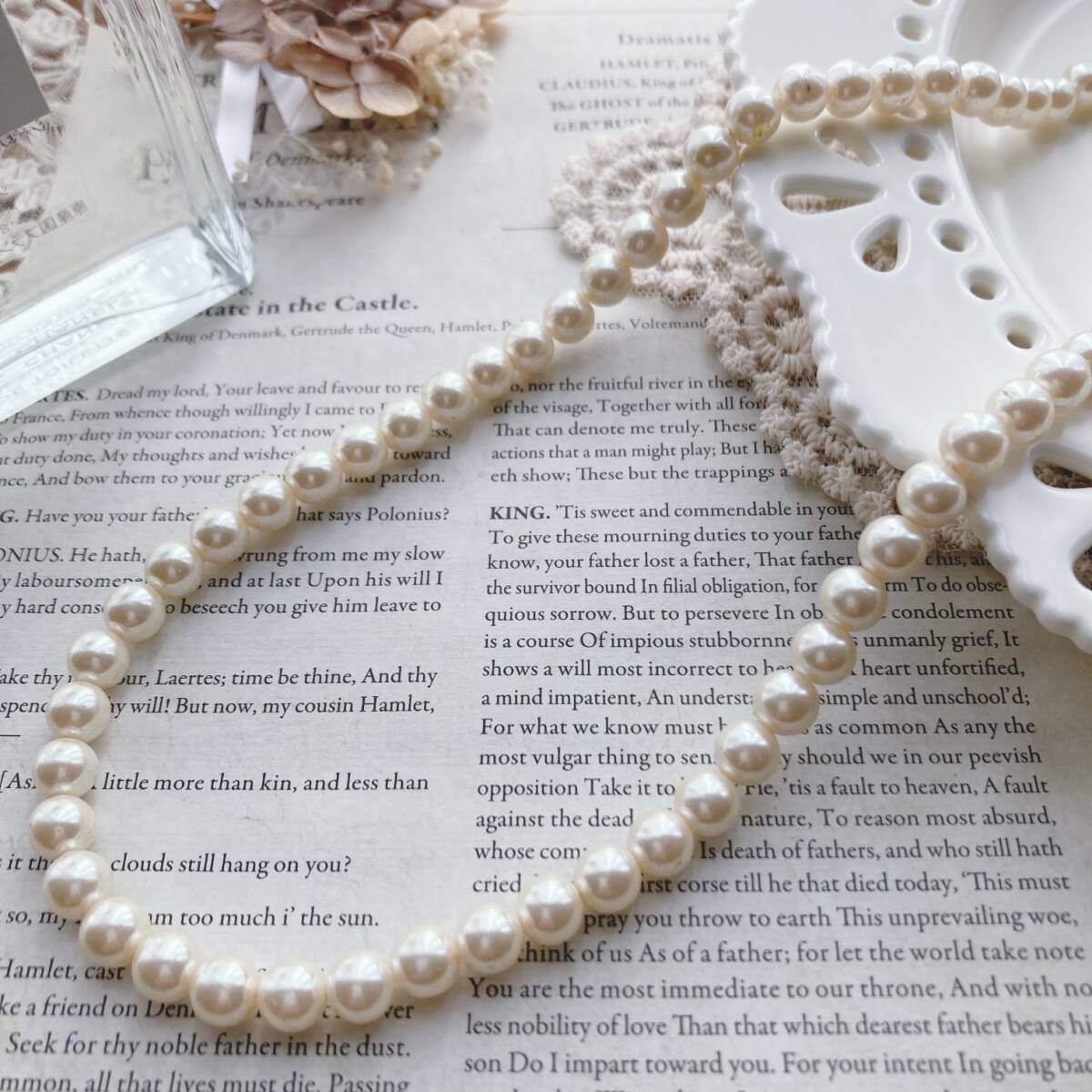 アンティークパールネックレス 6mm 52cm ヴィンテージパール シルバー☆Vintage jewelry accessoriesk0202拍卖