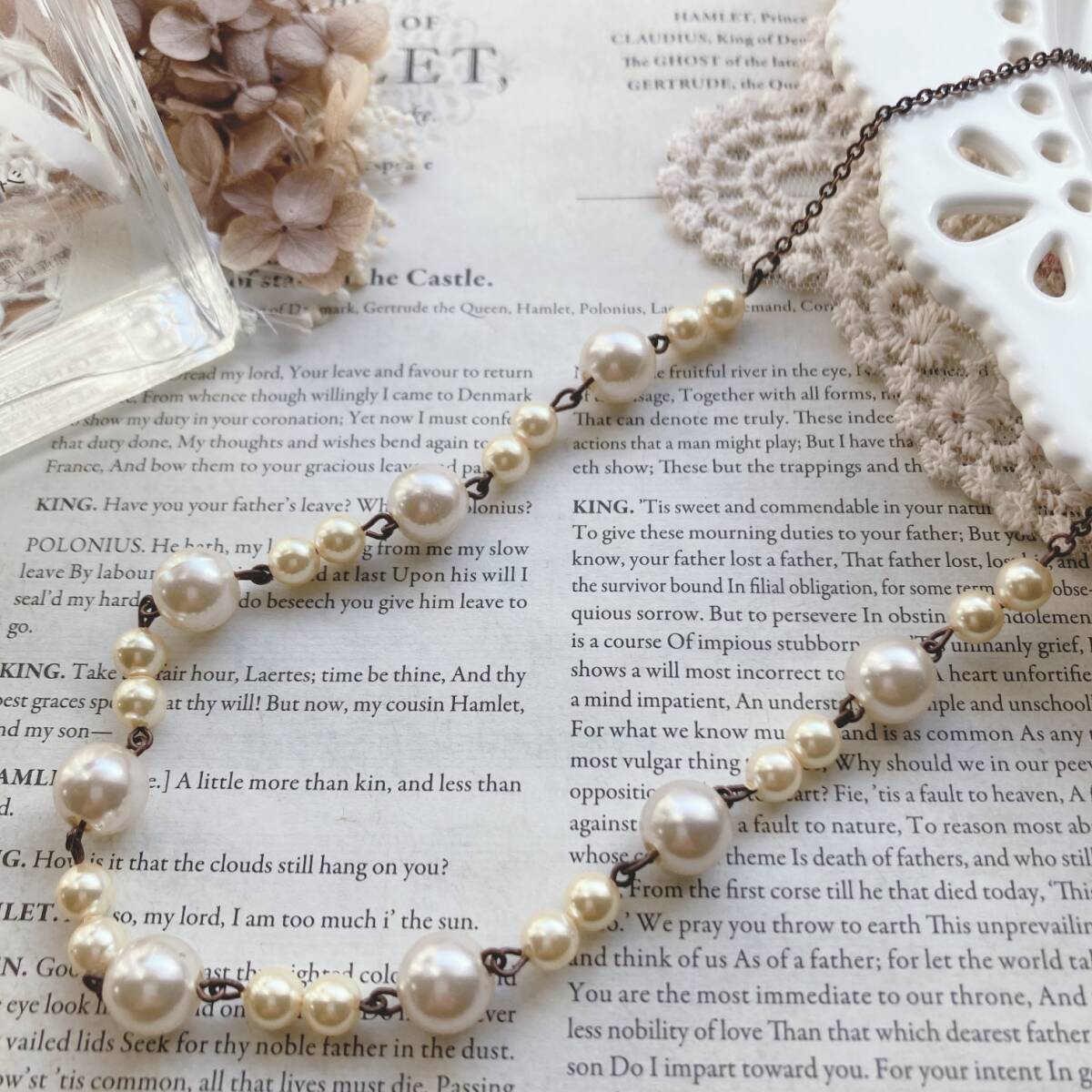 アンティークネックレス パール イエロー 金古美 ヴィンテージアクセサリー☆Vintage jewelry accessoriesk0226拍卖