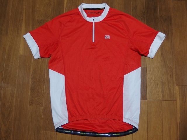 希少】NISHIKI/ニシキ サイクリング ジップ半袖シャツ サイズMD オレンジ拍卖