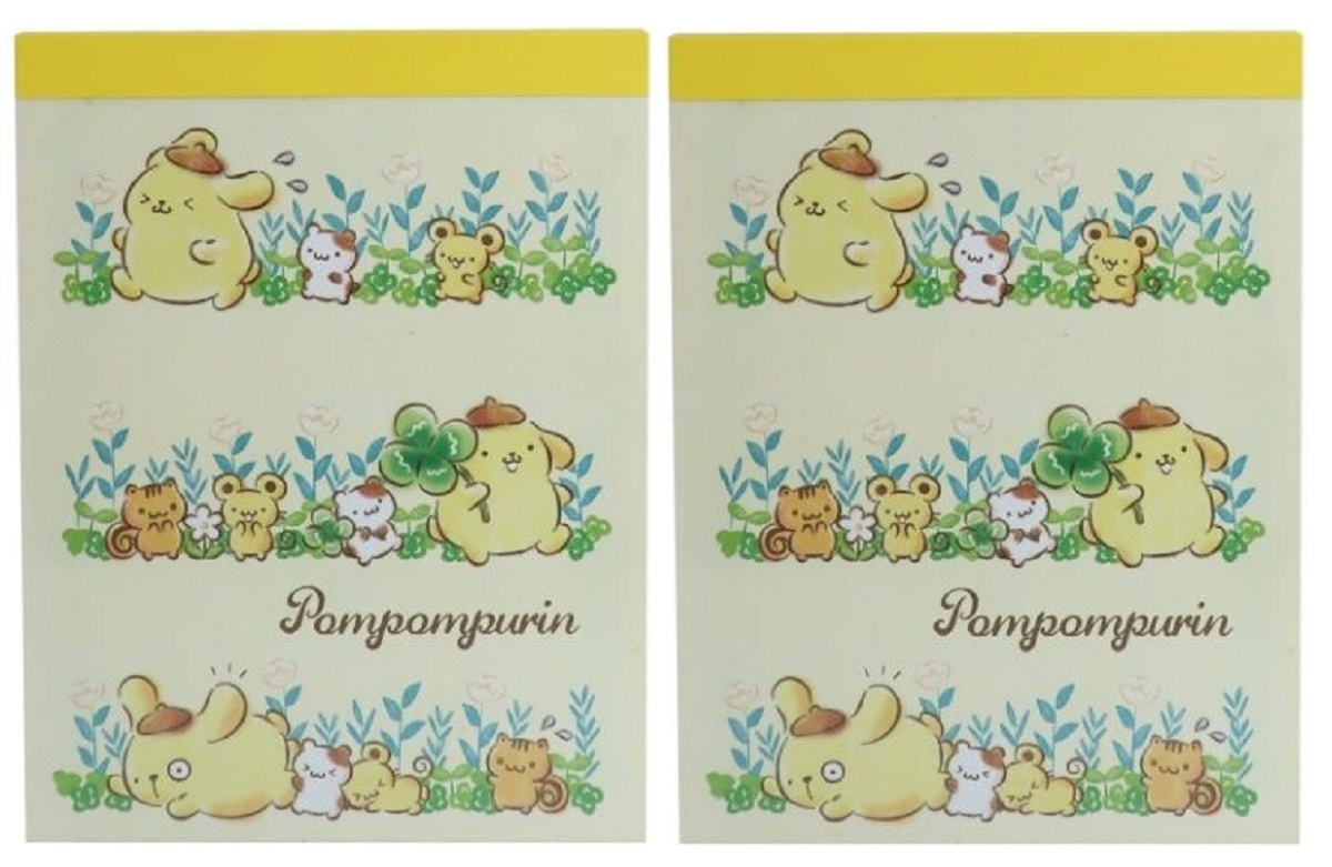 ポムポムプリン ミニメモ てくてく 2冊セット メモ帳 サンリオ拍卖