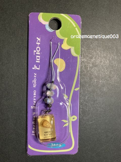 未使用 10年程前のもの 韓国 ストラップ とうもろこし コーン Korea ソウルで購入 トウモロコシ拍卖