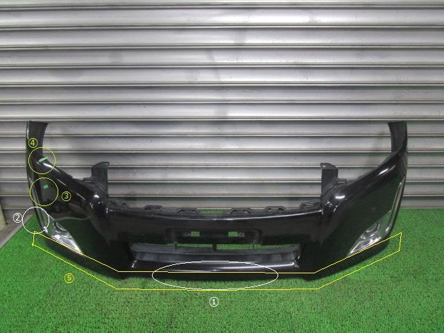 エルグランド DBA-TE52 フロントバンパー 62022-1JG2B GAE ファントムブラックパール /40946拍卖