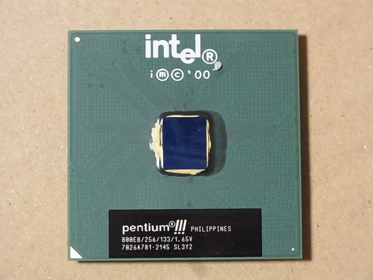 ■Intel Pentium3/PentiumⅢ 800MHz 800EB/256/133/1.65V SL3Y2 PPGA370 Coppermine (Ci0868)拍卖