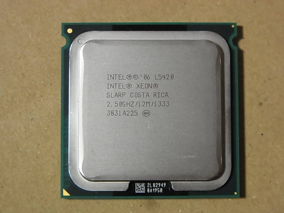 ▼Intel Xeon L5420 SLARP 2.50GHz/12M/1333 Harpertown LGA771 4コア 低電圧 (Ci0879)拍卖