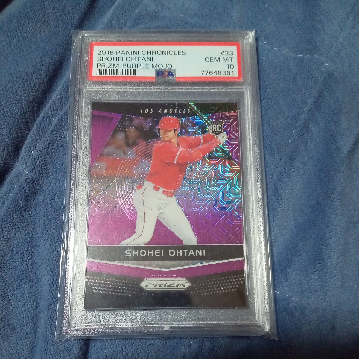PSA10 2018 PANINI CHRONICLES NO23 大谷翔平 Shohei Ohtani 99枚シリアル PRIZM-PURPLE MOJO ロサンゼルス・エンゼルス拍卖
