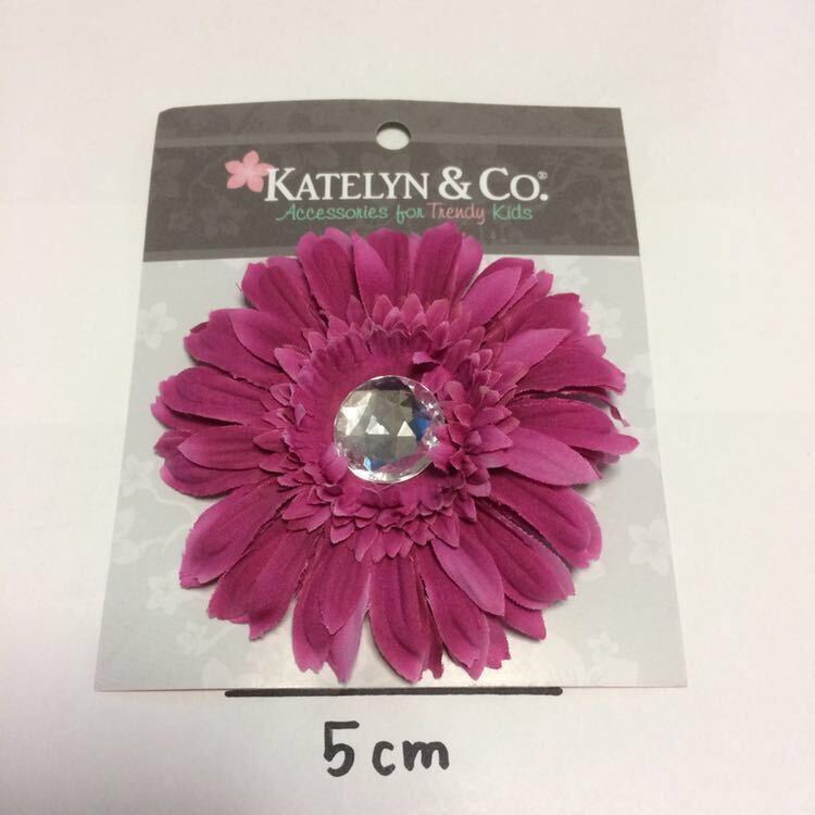 新品☆Katelyn&Coフラワーヘアピンヘアクリップピンクヘアピンヘアゴムキッズ拍卖