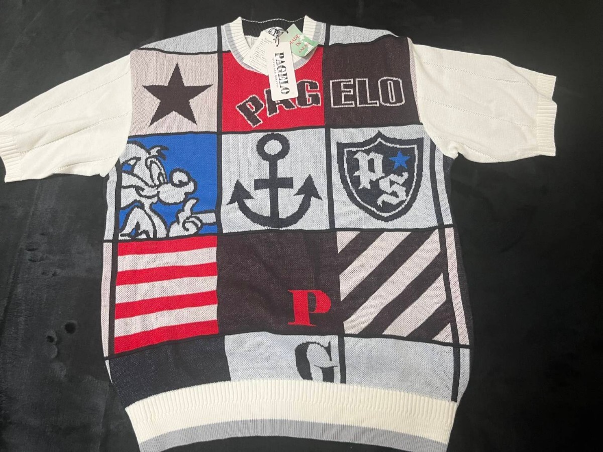 pagelo ニットセーター 半袖ニットLサイズ サマーセーター拍卖