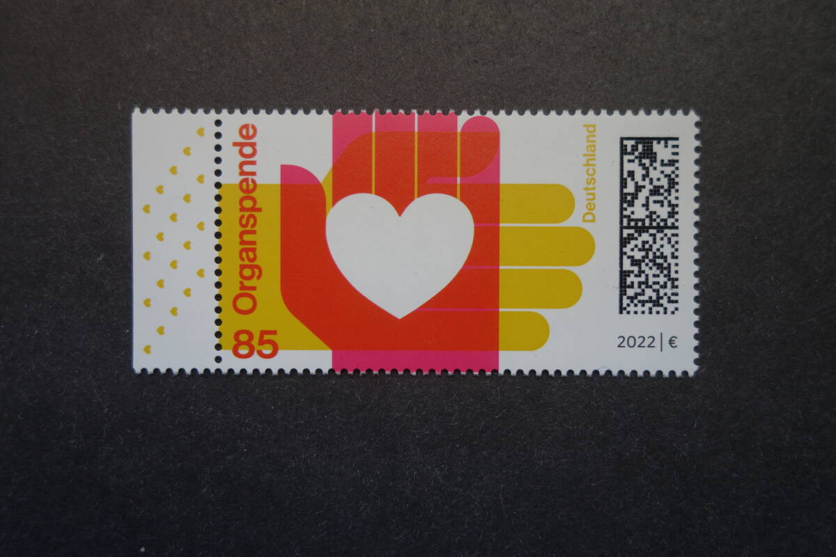 外国切手:ドイツ切手 「臓器提供」1種完 未使用拍卖