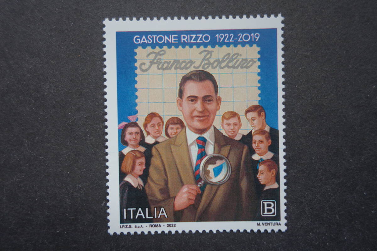 外国切手:イタリア切手 「(著名人)ガストーネ・リッツォ」1種完 未使用拍卖