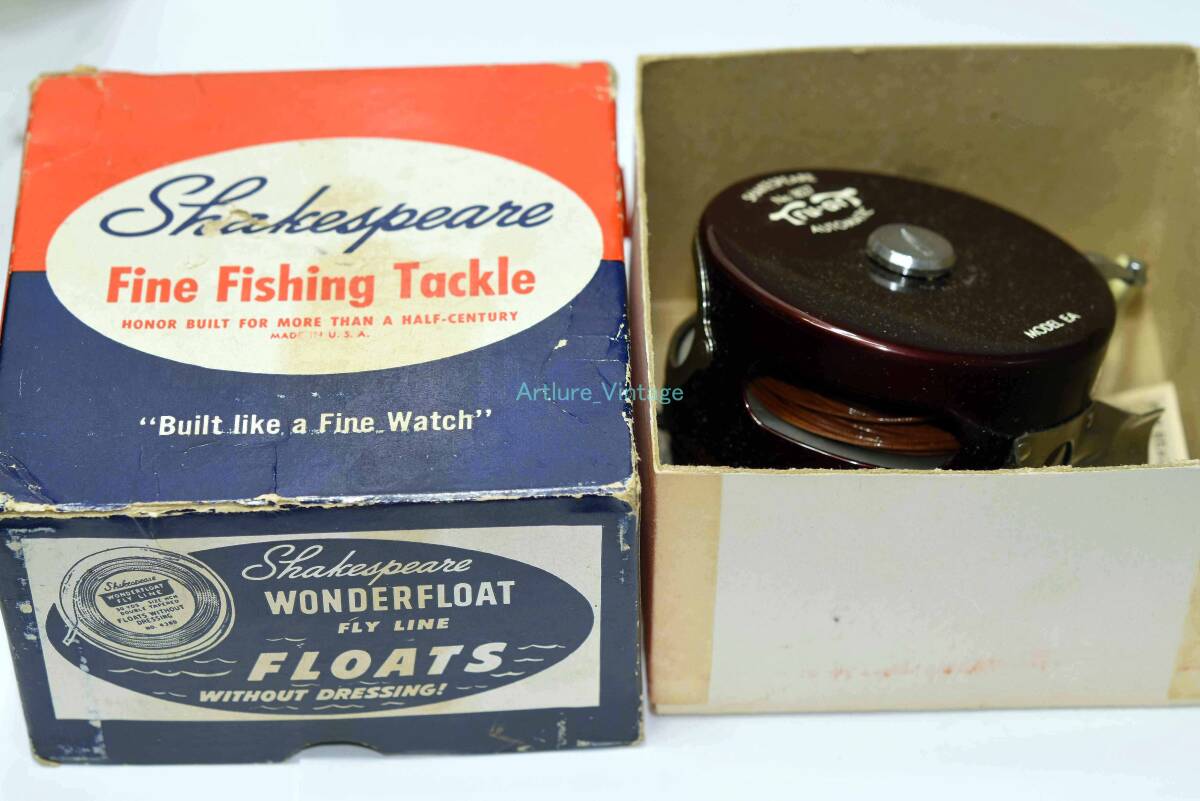 シェークスピア SHAKESPEARE 1827 TRU-ART VERTICAL AUTOMATIC FLY ROD REEL Y261-293 VINTAGE REEL, OLD REEL, HISTRICAL REEL 拍卖