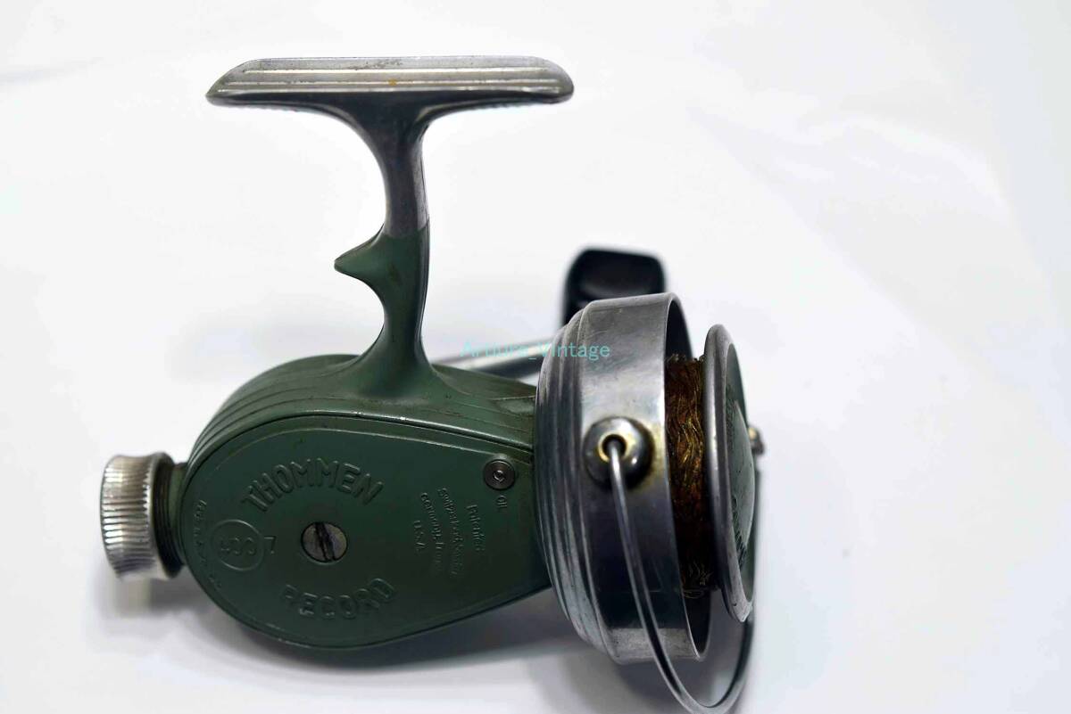 THOMMEN RECORD 400 7 SWISS MADE SPINNING REEL Y287-307 VINTAGE REEL, OLD REEL, HISTRICAL REEL ビンテージリール拍卖