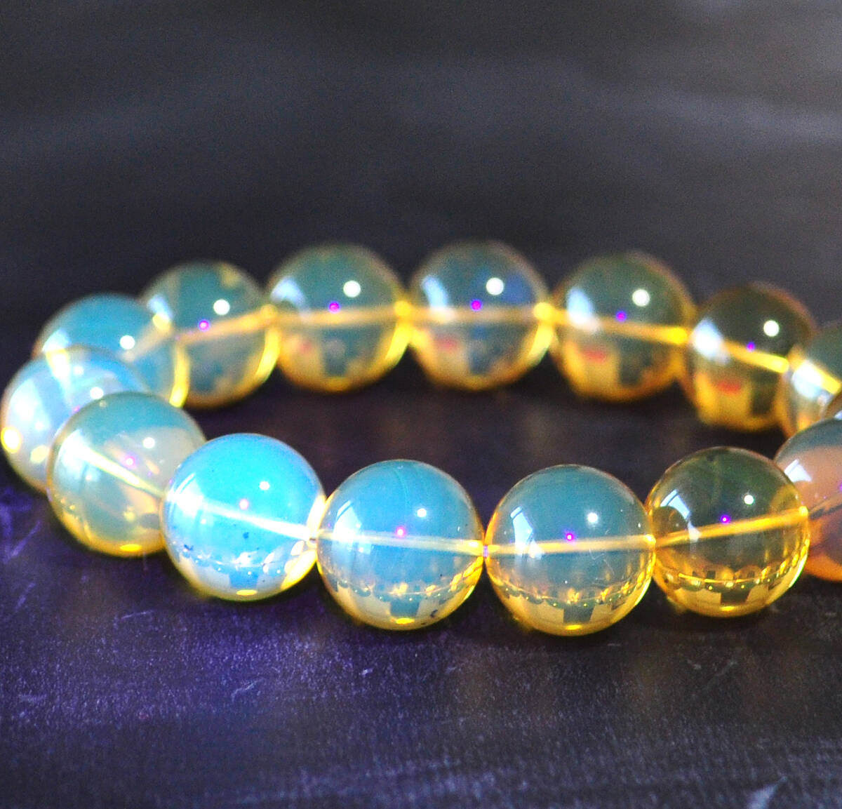 ☆天然石卸☆超激レア!!☆完全別格品!!(宝石質)☆超極上ブルーアンバー(琥珀)コハクSSA ※ファイナルクオリティー!!!拍卖